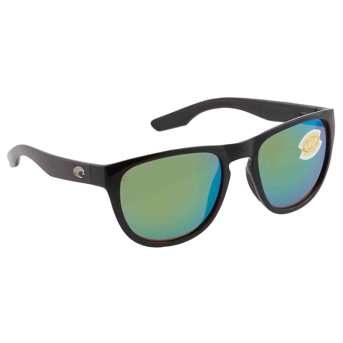 Costa Del Mar Irie Green Mirror Polarized Polycarbonate Square Unisex Sunglasses