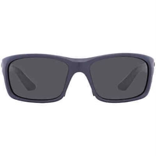 Costa Del Mar Jose Pro Grey Polarized Glass Men`s Sunglasses 6S9106 910610 62 - Frame: Blue, Lens: Grey