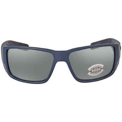 Costa Del Mar Blackfin Pro Grey Silver Mirror Mens Sunglasses 6S9078 907808 60 - Frame: Blue, Lens: