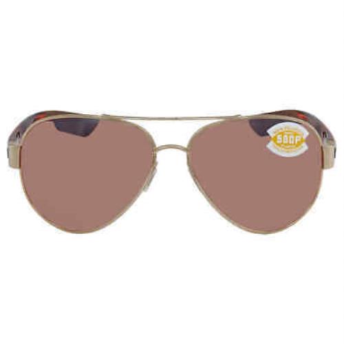 Costa Del Mar South Point Copper Silver Mirror Polarized Polycarbonate Unisex