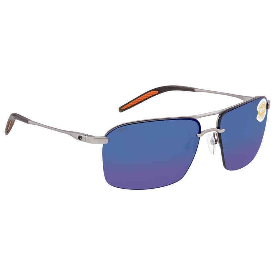 Costa Del Mar Skimmer Blue Mirror Polarized Polycarbonate Men`s Sunglasses Skm