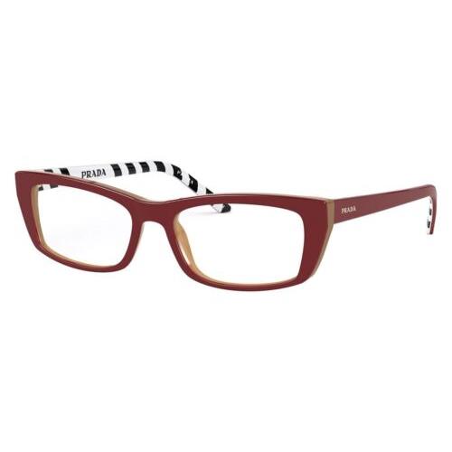 Prada Eyewear PR10XV 5431O1 54 Top Red/beige Optical Frame