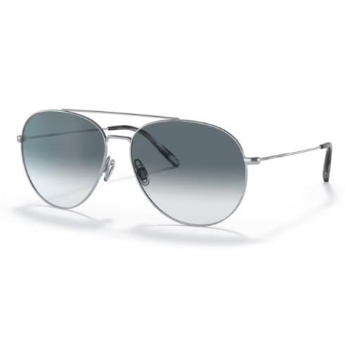 Oliver Peoples 0OV1286S Airdale 50363F Silver Chrome Sapphire Men`s Sunglasses - Frame: Silver, Lens: