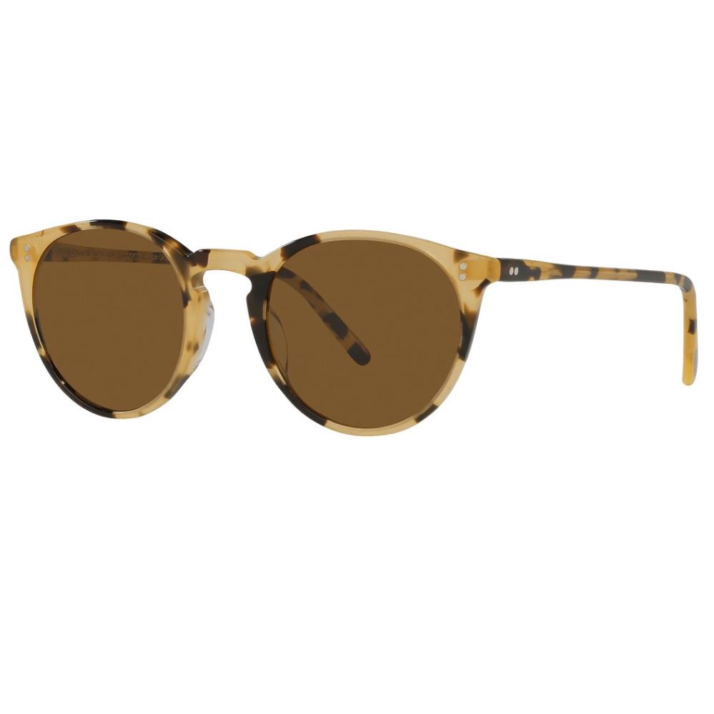 Oliver Peoples OV5183S 170153 Yellow Tortoise/brown Round Men`s Sunglasses