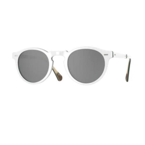 Oliver Peoples OV5456SU 168740 White/dark Grey Silver Gradient Men`s Sunglasses
