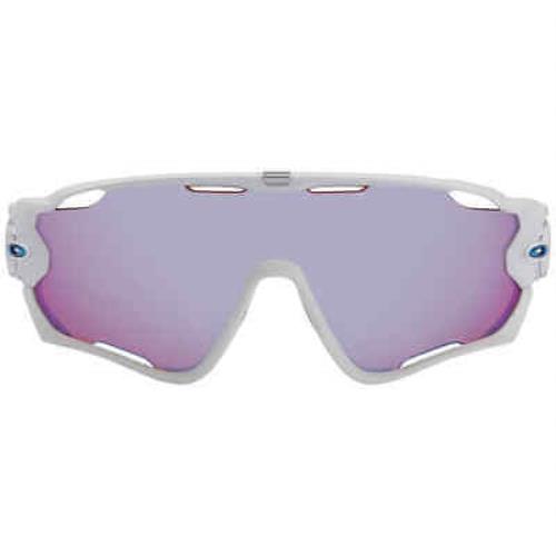 Oakley Jawbreaker Prizm Snow Sapphire Sport Men`s Sunglasses OO9290-929021-31 - Frame: White, Lens: Blue