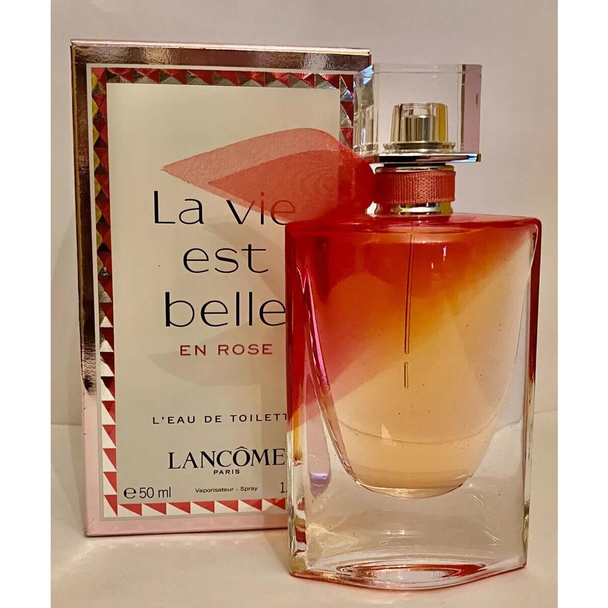 La Vie Est Belle En Rose by Lancome L`eau De Toilette Spray 1.7 oz For Women