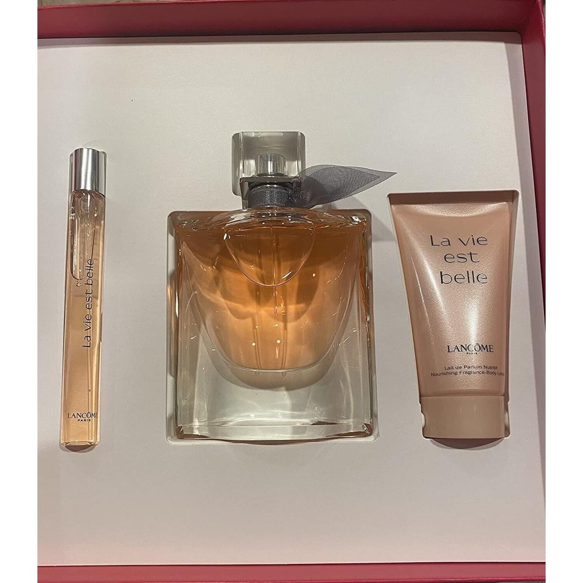 Lancome La Vie Est Belle 3Pc Set 2.5 oz Eau de Parfum + 1.6oz Lotion + 10ml