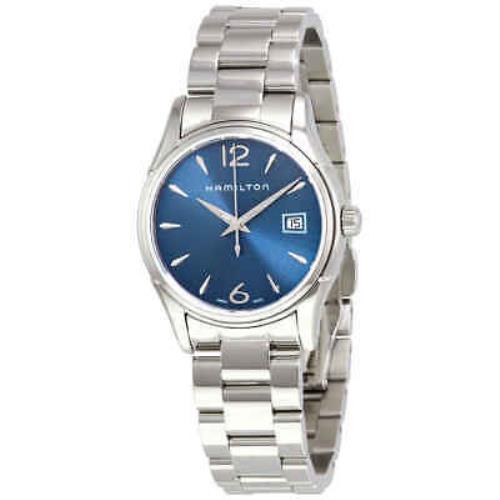 Hamilton Jazzmaster Lady Blue Dial Ladies Watch H32351145 - Dial: Blue, Band: Silver, Bezel: Silver
