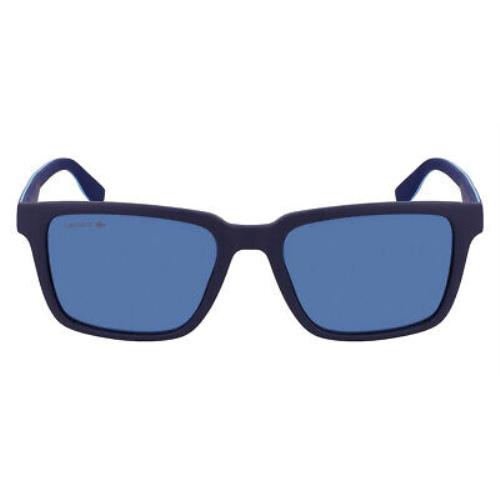 Lacoste L6032S Sunglasses Men Matte Blue 54mm
