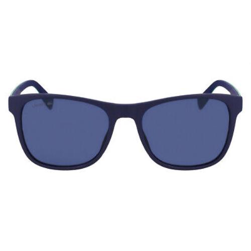Lacoste L6031S Sunglasses Men Matte Blue 56mm