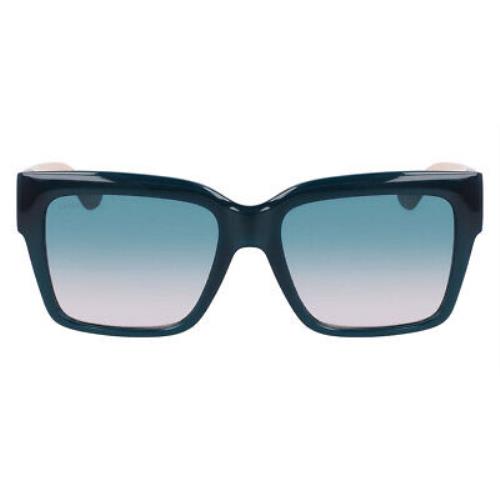 Lacoste L6033S Sunglasses Women Opaline Green 55mm