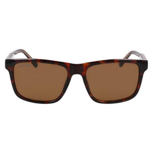Lacoste L6025S Sunglasses Men Havana Brown 56mm