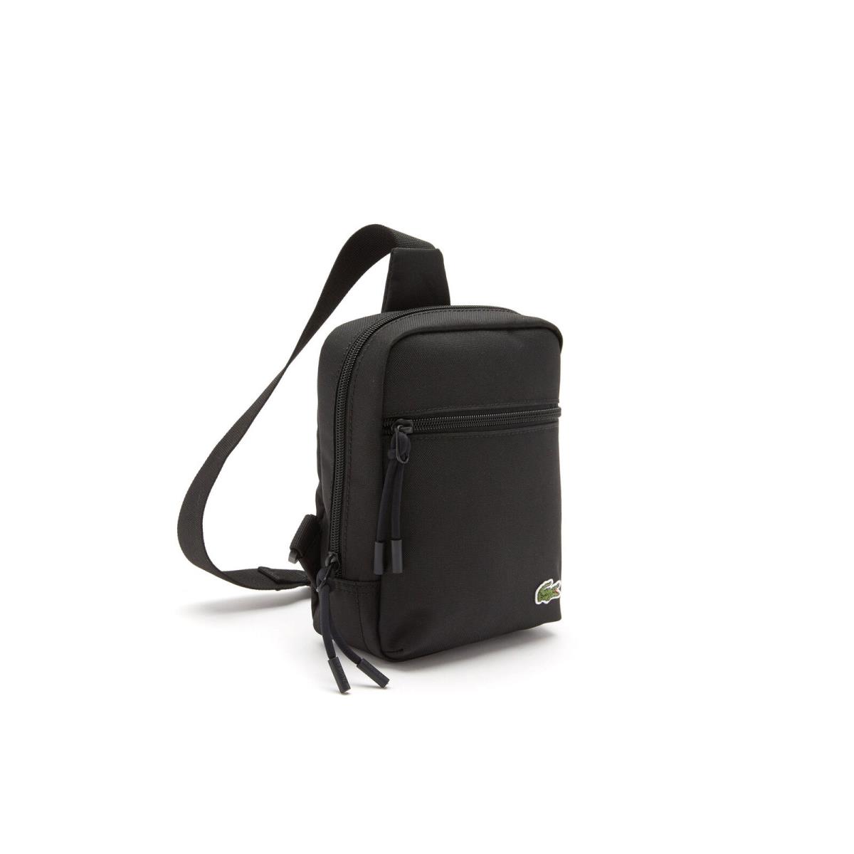 Men`s Lacoste Black Phone Pocket Cross Body Bag