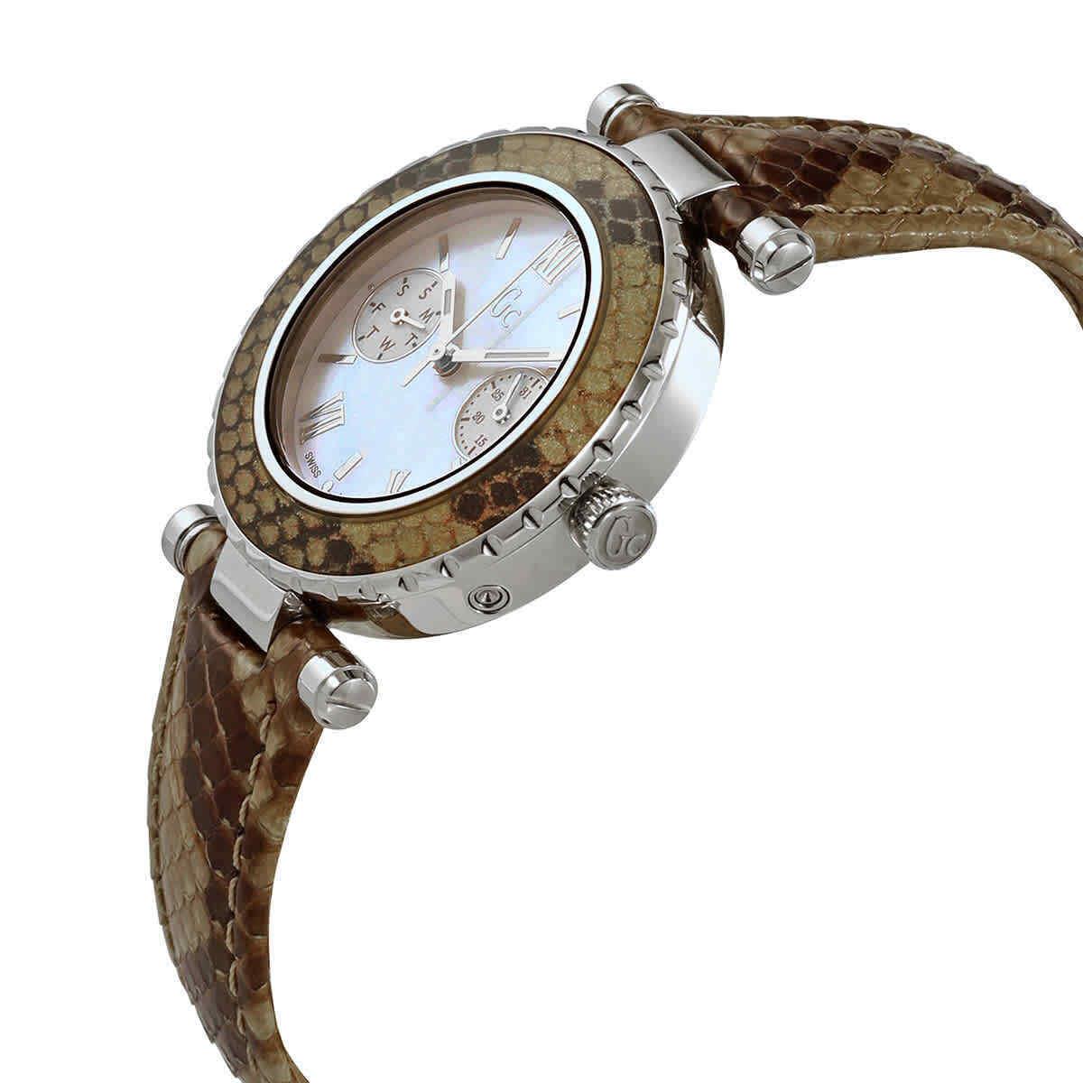 Guess Diver Chic Quartz Ladies Snakeskin Patterned Watch X35005L1S