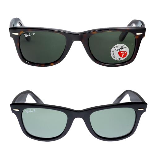 Ray-ban Polarized W-r Black / Tortoise 50mm Sunglasses