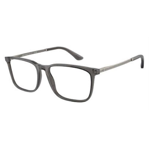 Giorgio Armani AR7249 Eyeglasses Transparent Gray/antique Gunmetal