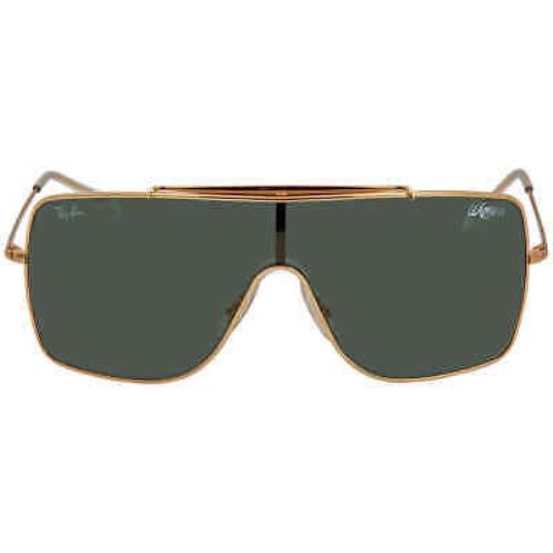 Ray Ban Wings II Green Classic Square Unisex Sunglasses RB3697 90507 135