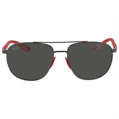 Ray Ban Scuderia Ferrari Green Classic Aviator Men`s Sunglasses RB3659M F02871