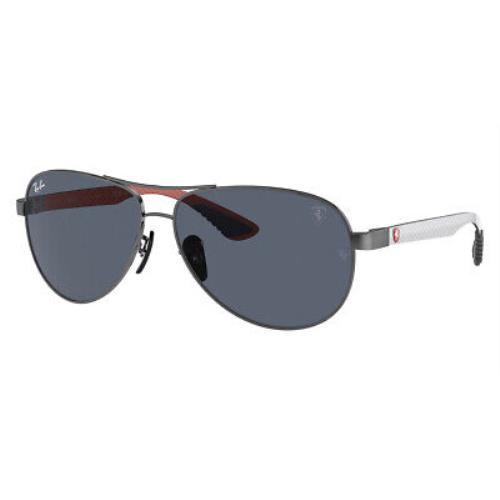 Ray-ban RB8331M Gunmetal and Allutex Gray and Red 61mm