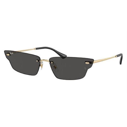 Ray-ban Anh RB3731 Sunglasses Unisex Light Gold 63mm