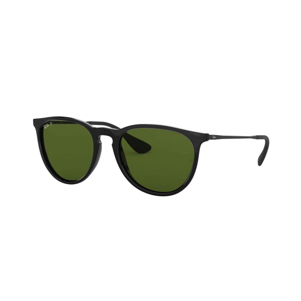 Ray-ban Designer Erika Sunglasses Black with Green Polarized Lens RB4171F