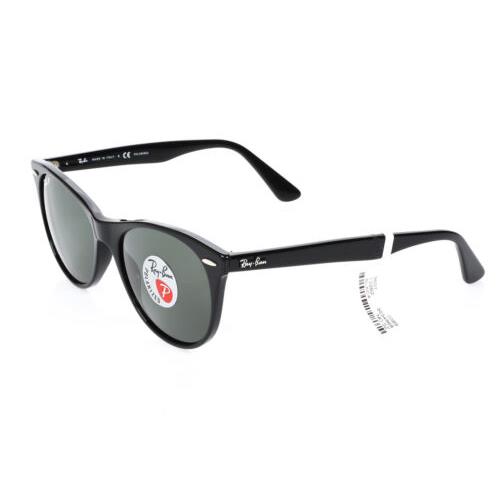 Ray-ban 288397 Wayfarer II Round Sunglasses Black/gray Polarized 55-18-145