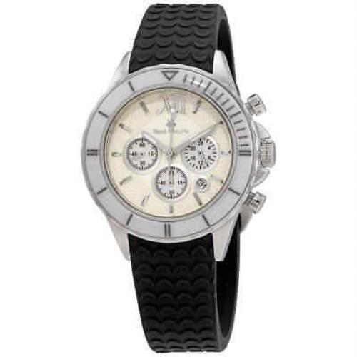 Casio Rene Mouris Dream I Chronograph Two-tone Dial Ladies Watch 50108RM1 - Dial: Multicolor, Band: Black, Bezel: Black