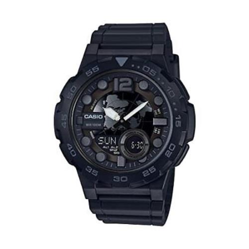 Casio Men`s `classic` Quartz Stainless Steel and Resin Casual Watch Color:black