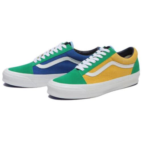 Vans Vault Old Skool LX Off The Wall Green Yellow White VN0A4P3X02I Skate Gym