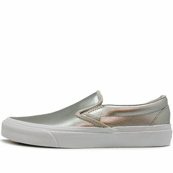 Men`s Vans Classic Slip On Athletic Fashion Sneakers VN0A38F769Y - Silver