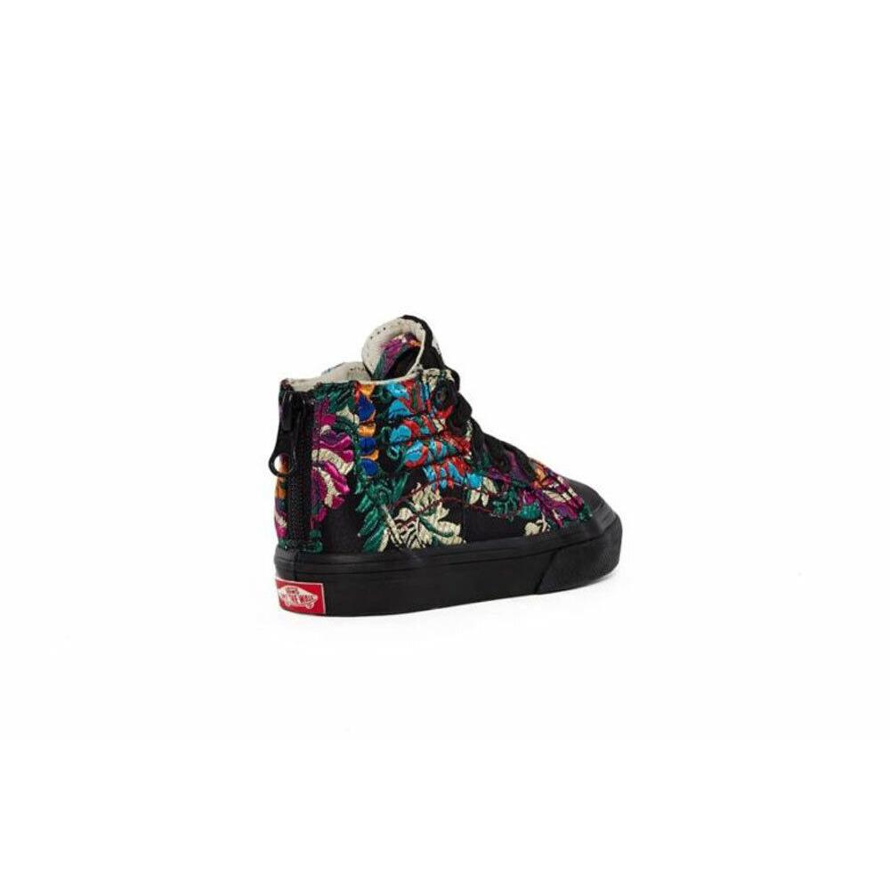 Vans X Opening Ceremony Toddler`s Floral Burgundy Sk8 Hi Zip - Floral Burgundy