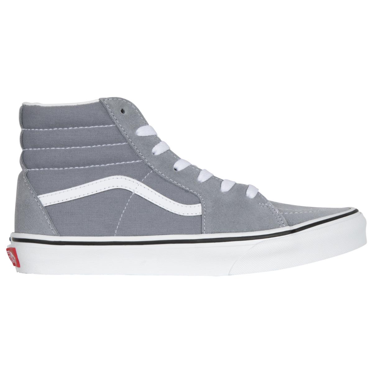 Vans Sk8-Hi Boys` Grade School Grey/white