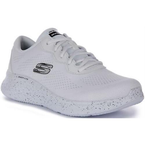 Skechers Skech Lite Pro Vegan Memory Foam Sneaker White Black Womens US 5 - 10 - WHITE BLACK