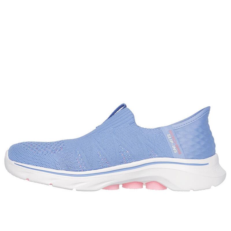 Womens Skechers Slip-ins: GO Walk 7-CITY Lights Purple Pink Fabric