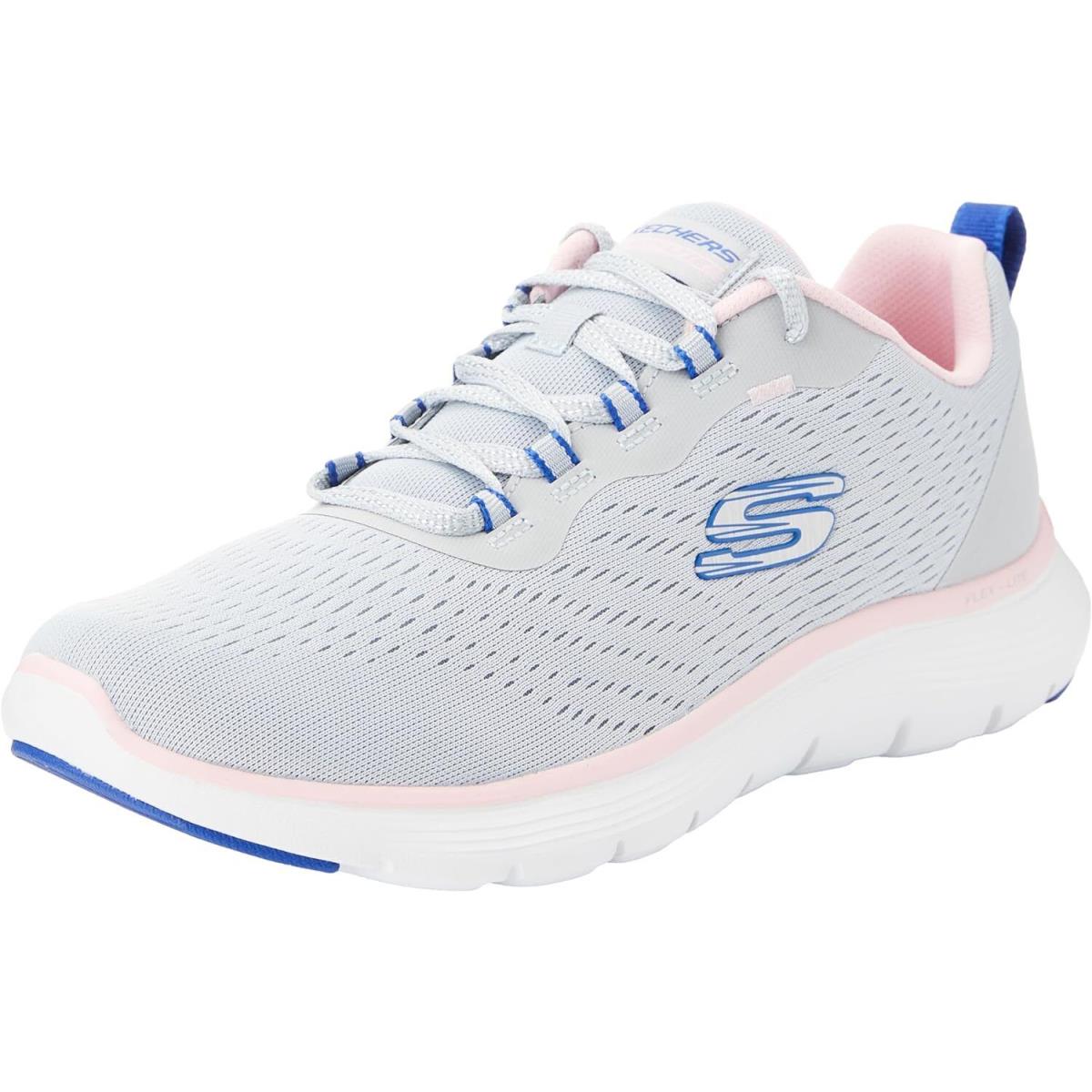 Skechers Flex Appeal 5.0 Grey Blue Women`s Casual Athletic Sneakers 150201 - Gray