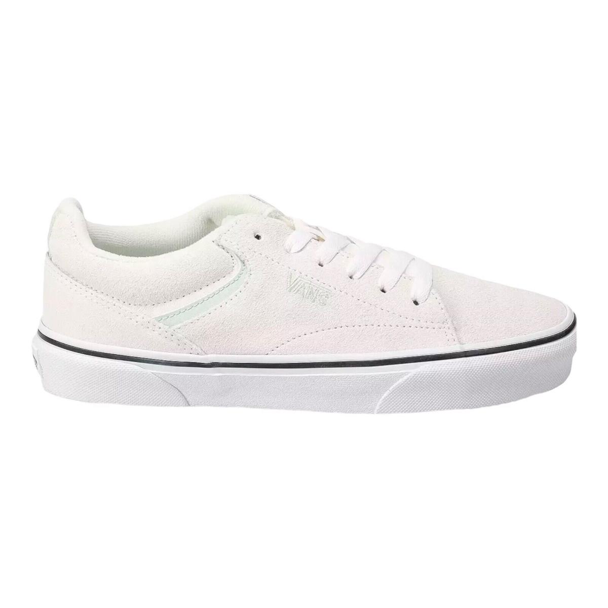 Vans Seldan Women`s Sneakers - Suede White/mint Size 5.5 6.5 7.5 8 8.5 - White/Mint