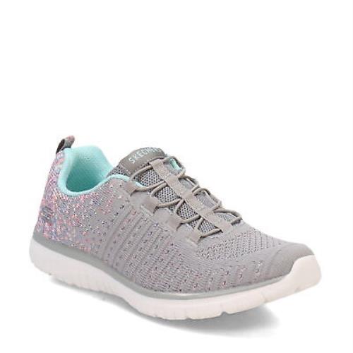 Women`s Skechers Virtue Sneaker 104411-GYMT Grey Fabric Synthetic