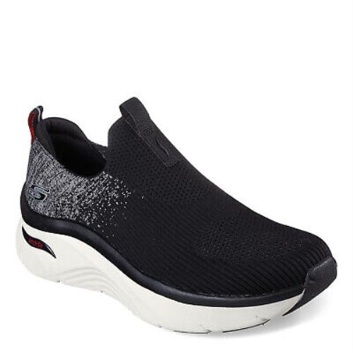 Men`s Skechers Relaxed Fit: Arch Fit D`lux Sneaker 232504-BKW Black/white Fabri