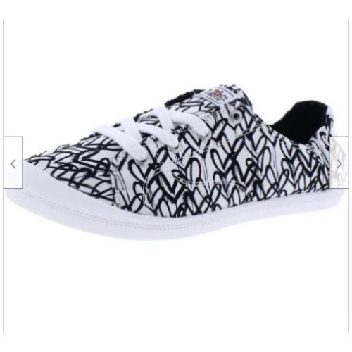 Skechers Bobs Beach Bingo Love Truly Womens White Black Var Sizes - White/Black