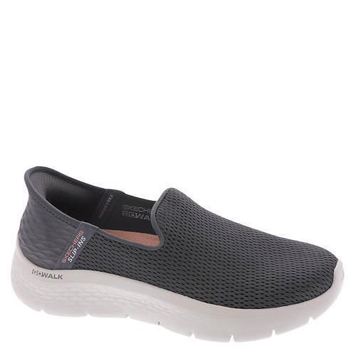 Womens Skechers Performance Slip-ins GO Walk Flex-relish Charcoal White Mesh - Gray