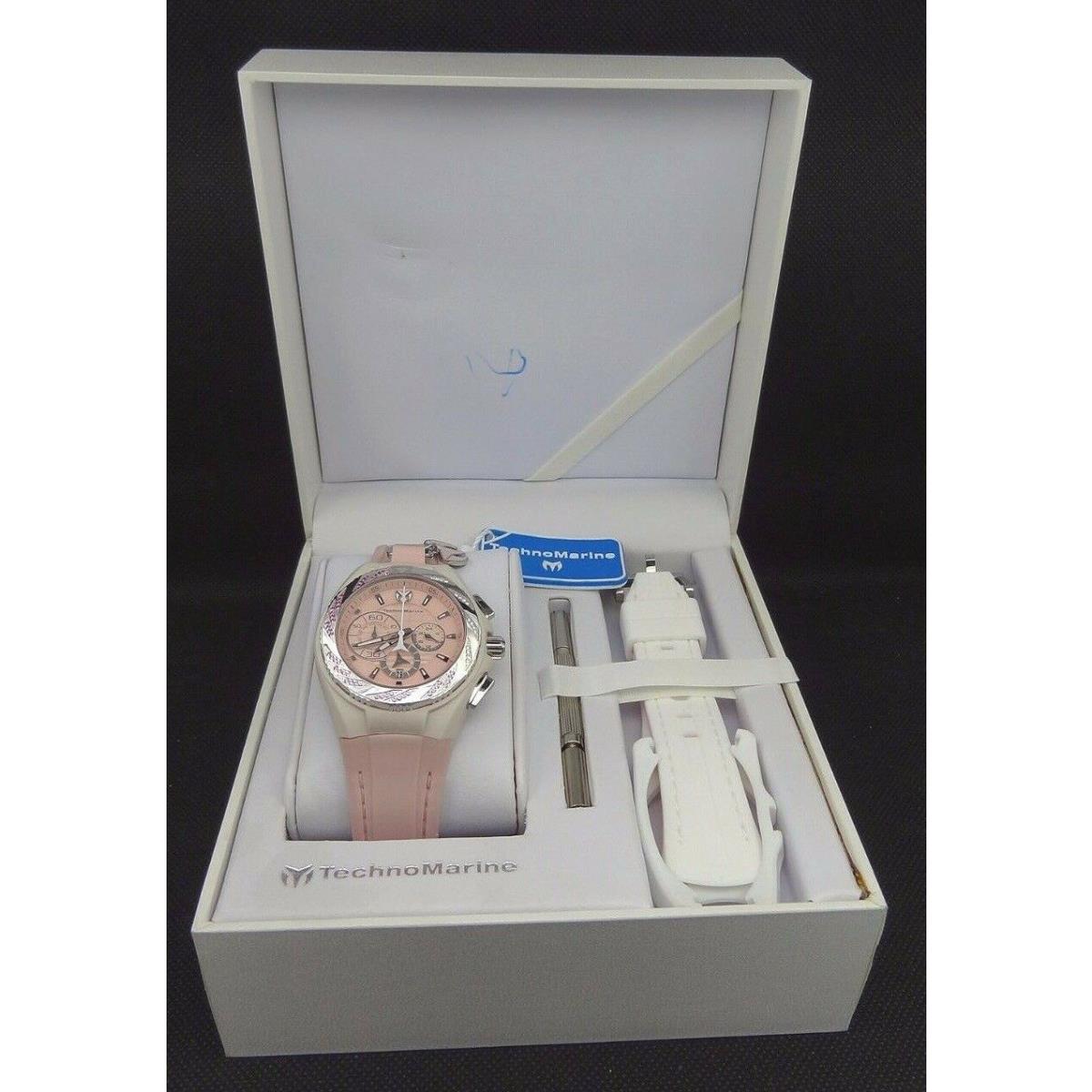 Technomarine 113016 Cruise Locker Charm Diamond Chronograph Pink Watch