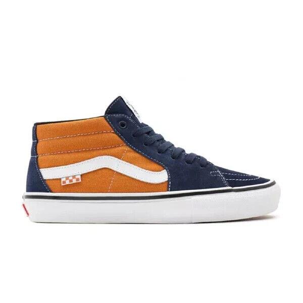 Vans Skate Grosso Mid - Navy/orange