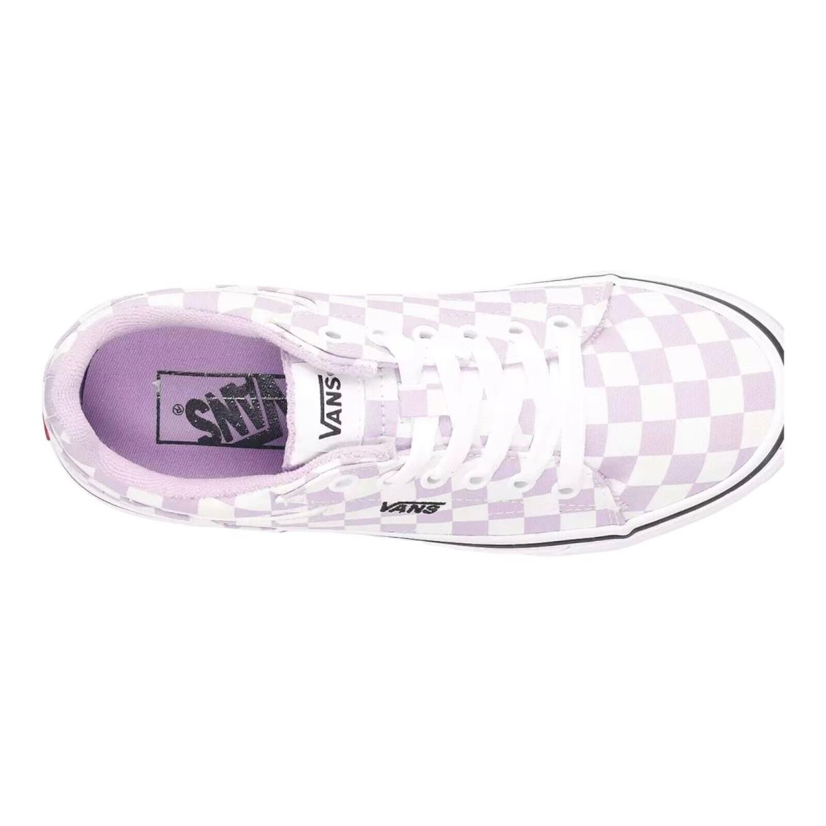 Vans Seldan Women`s Skate Low Tops Checkerboard Lavender Size 6 6.5