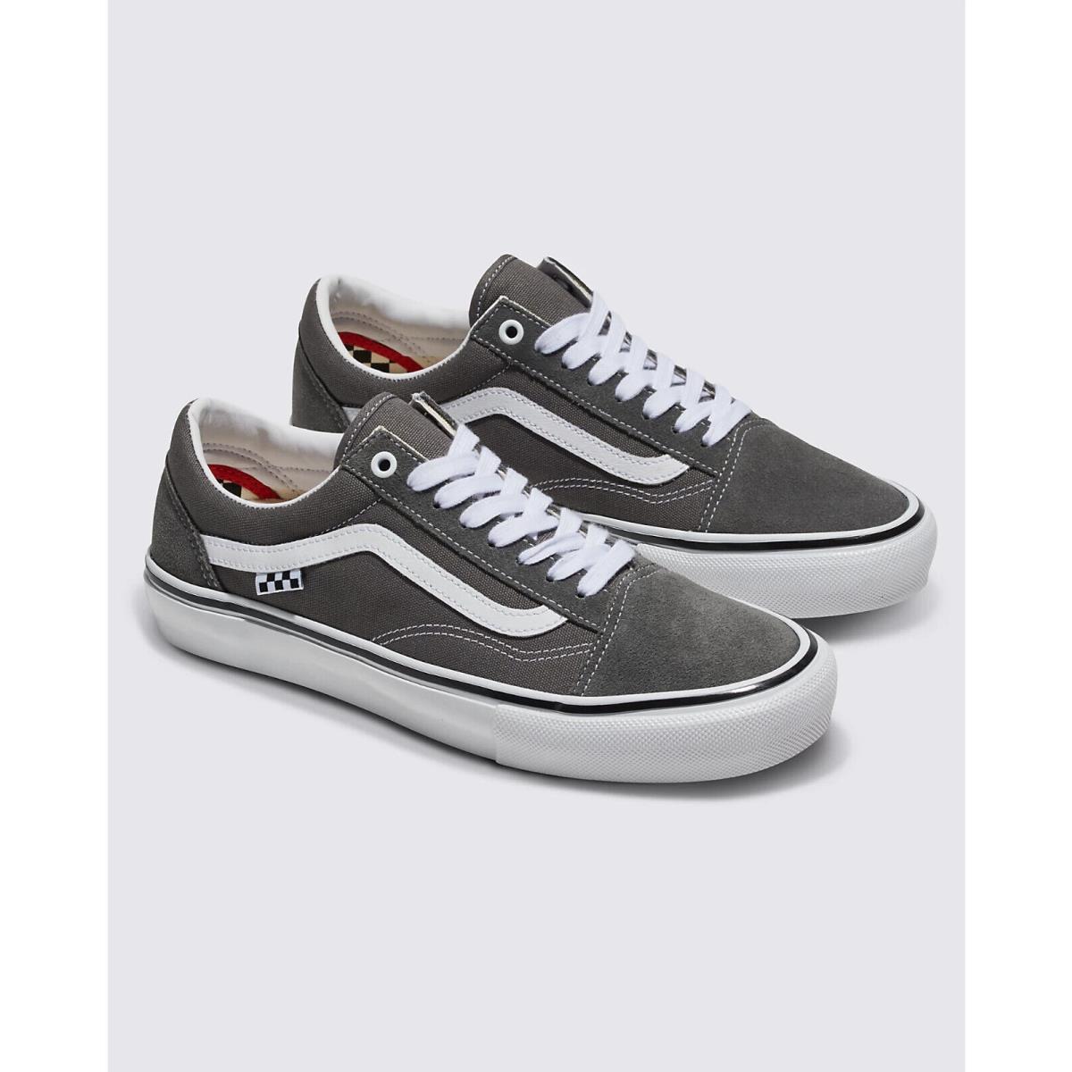 Vans Men`s Skate Old Skool Shoes Pewter / White VN0A5FCB1N6
