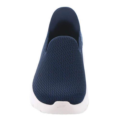 Womens Skechers Performance Slip-ins GO Walk Flex Navy White Mesh Shoes