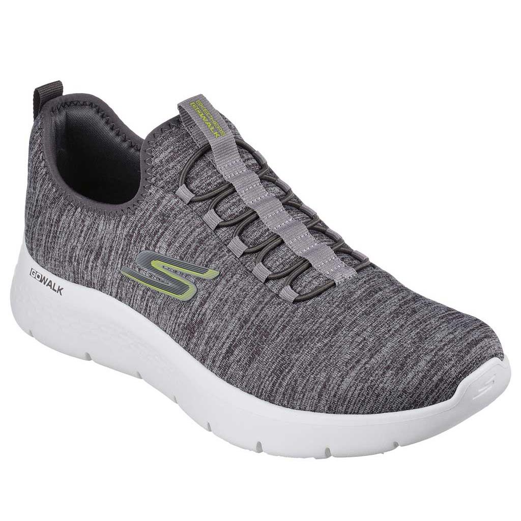 Skechers Men`s Go Walk Flex Grey Lime - Grey Lime