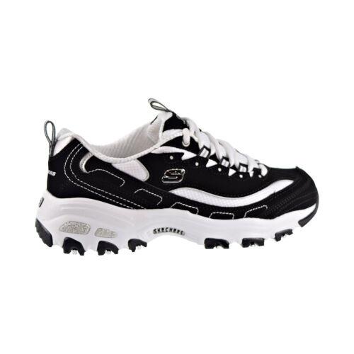 Skechers D`lites Biggest Fan Memory Foam Women`s Sneakers Black-white 11930-bkw