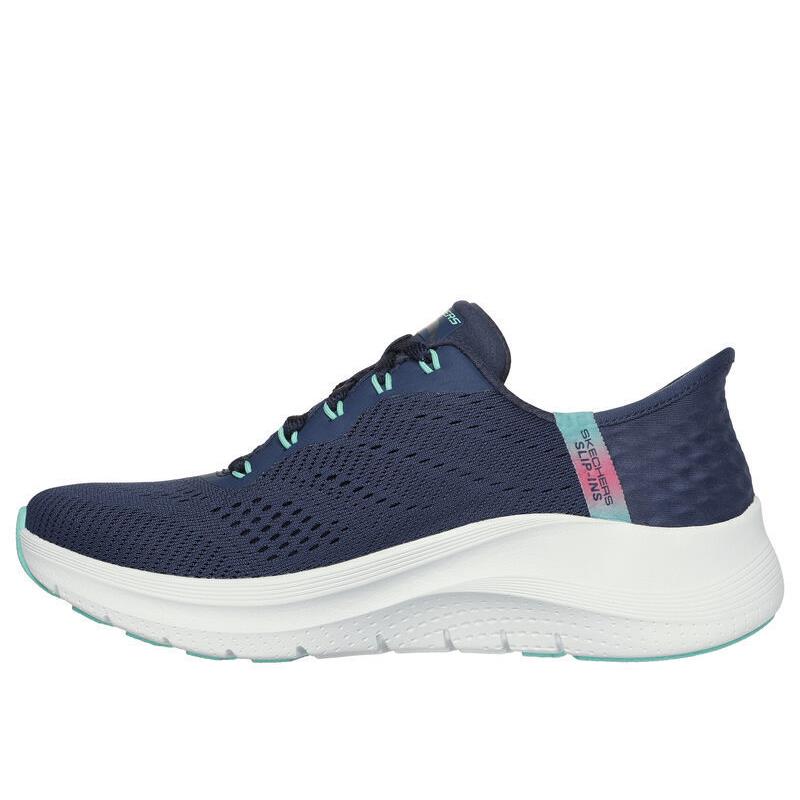 Womens Skechers Slip-ins: Arch Fit 2.0-EASY Chic Navy Turquoise Mesh - Blue