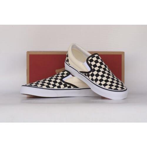 Vans Classic Slip-on Black White Checkerboard Size 9.0 Men